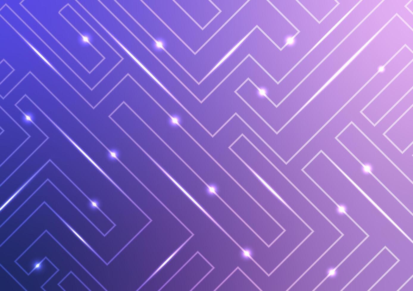 Electrical circuit board light line purple presentation background vector