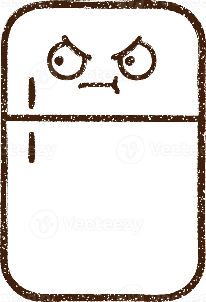 Fridge Charcoal Drawing png