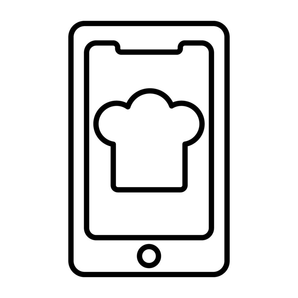 Trendy vector design of mobile chef