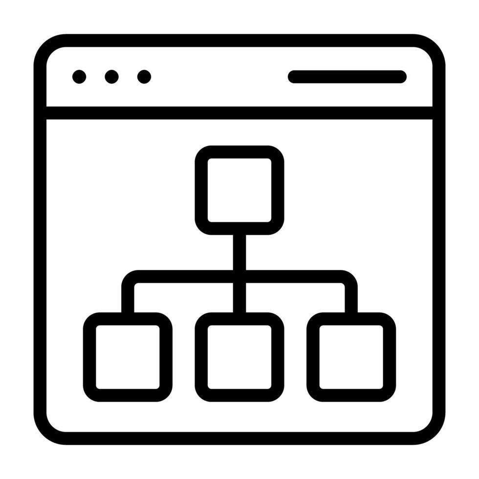 Vector design of web algorithm icon