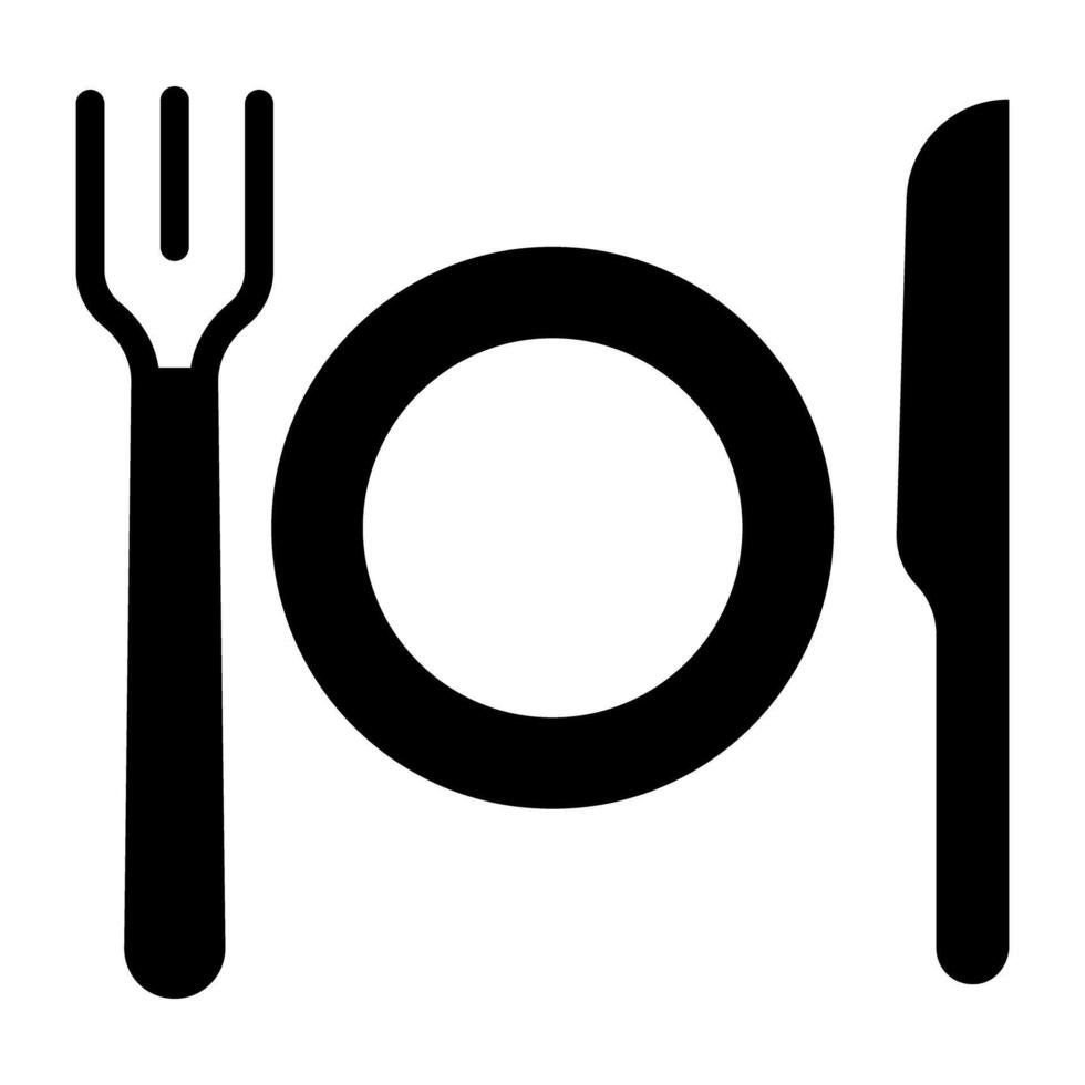 Tableware and cutlery set fork and spoon vector