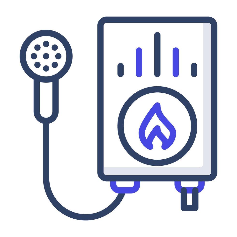 A outline design, icon of geyser vector