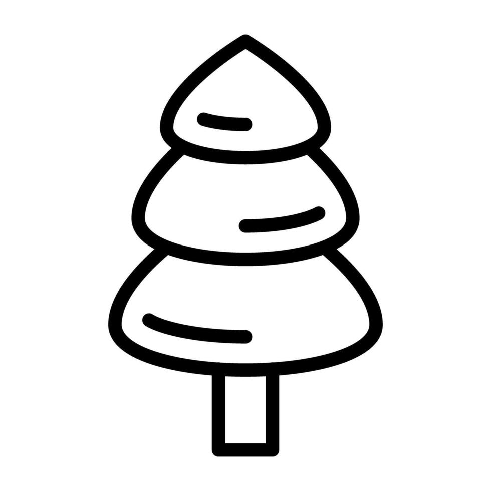 Modern style vector of conifer