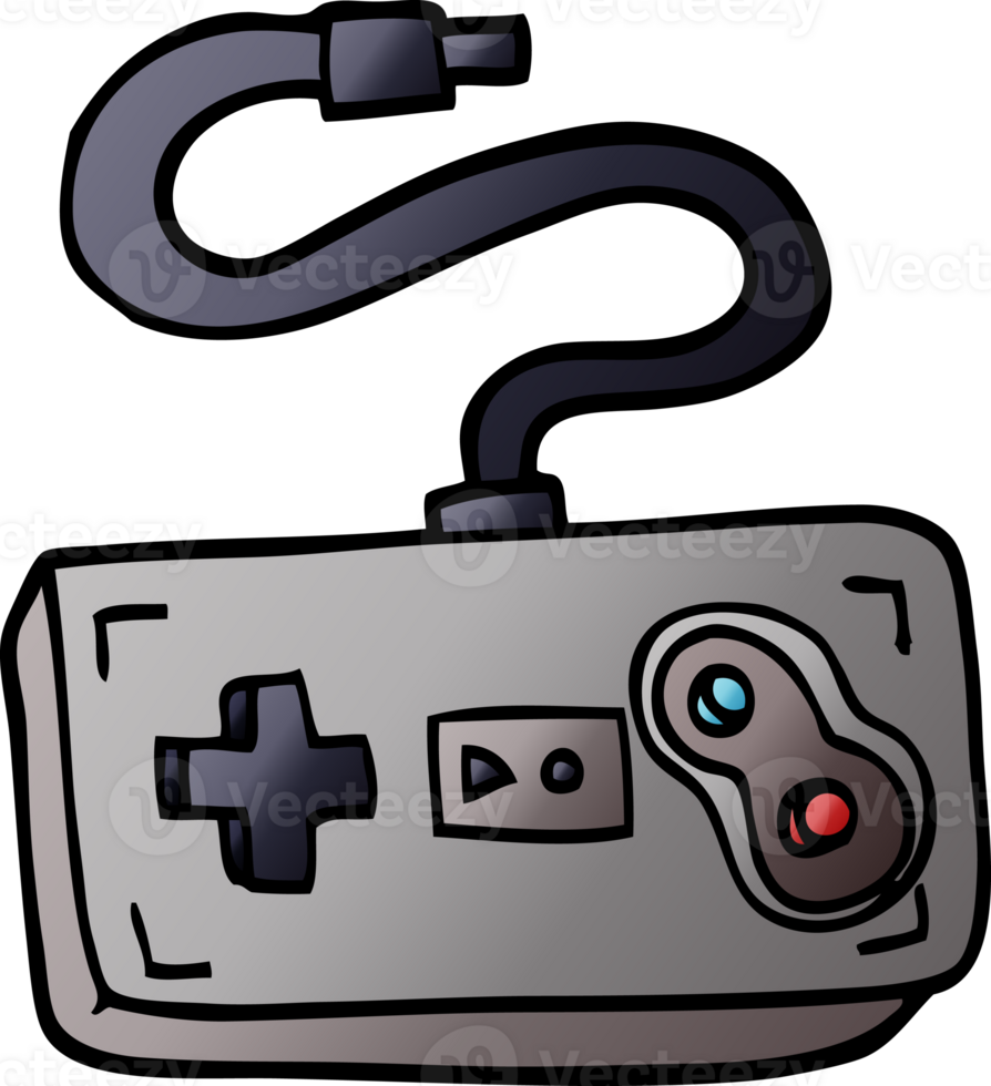 cartoon doodle game controller png