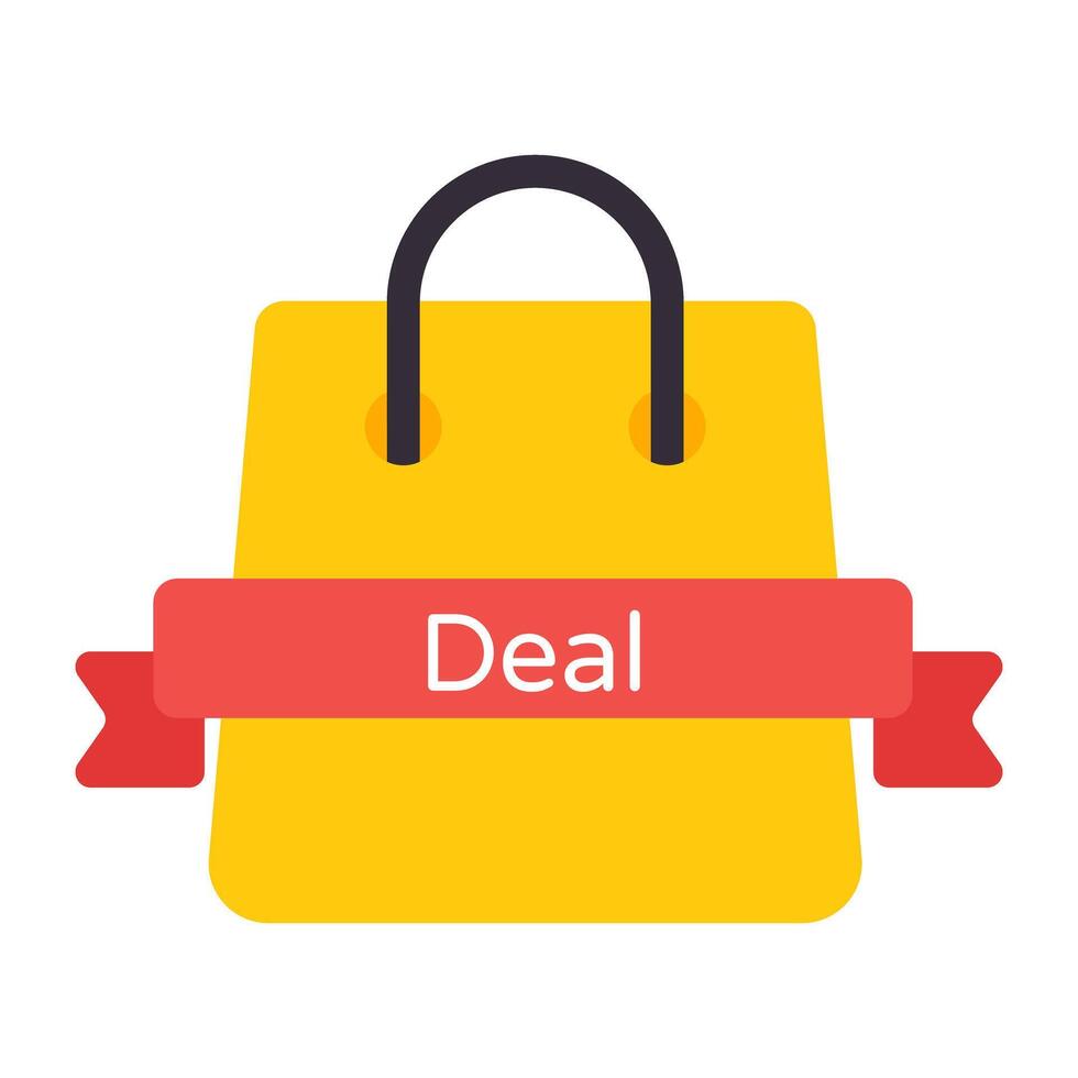 An icon design of shopping deal vector