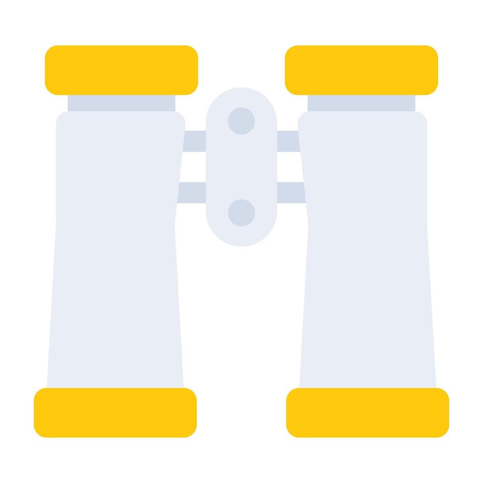 A flat design, icon of binoculars vector