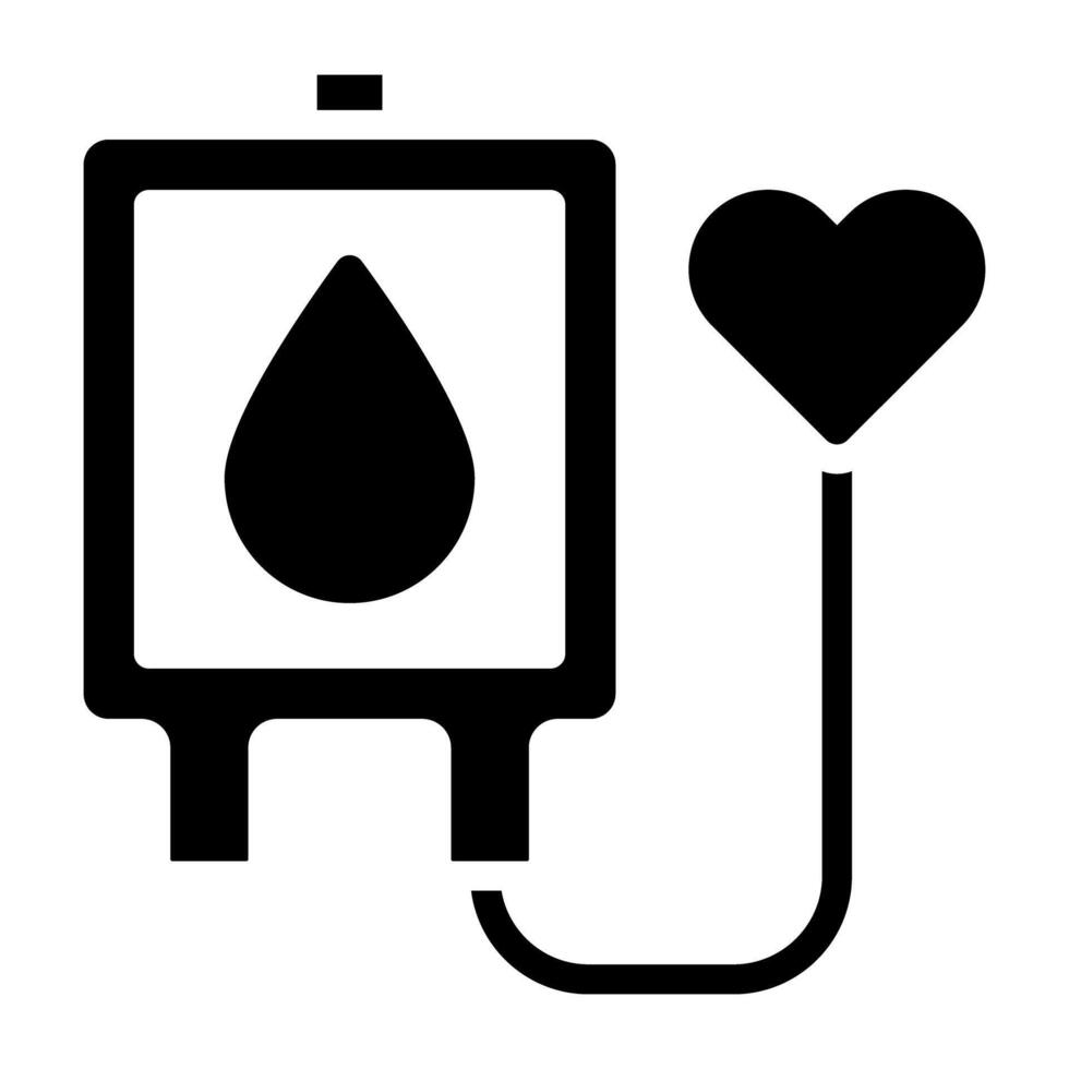 Healthy blood supply icon, editable vector