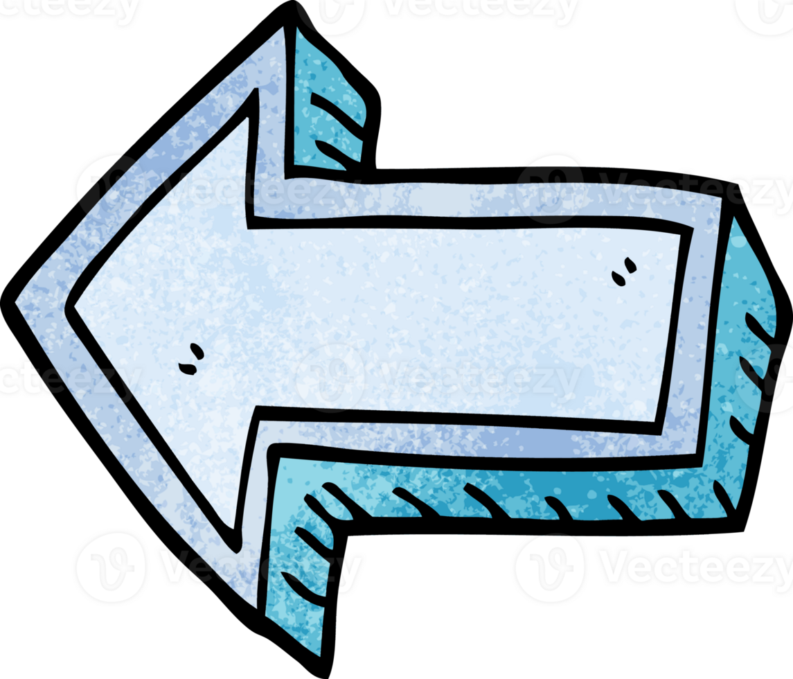 cartoon doodle arrow png