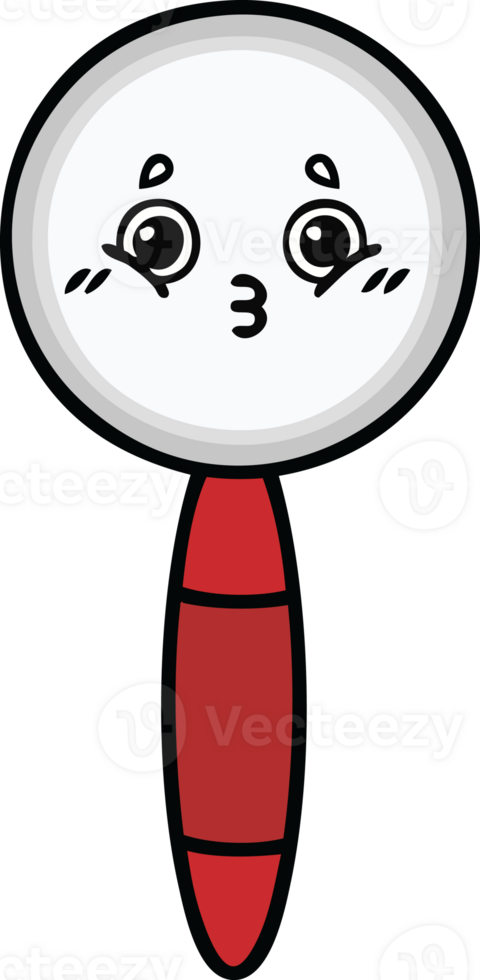 cute cartoon of a magnifying glass png