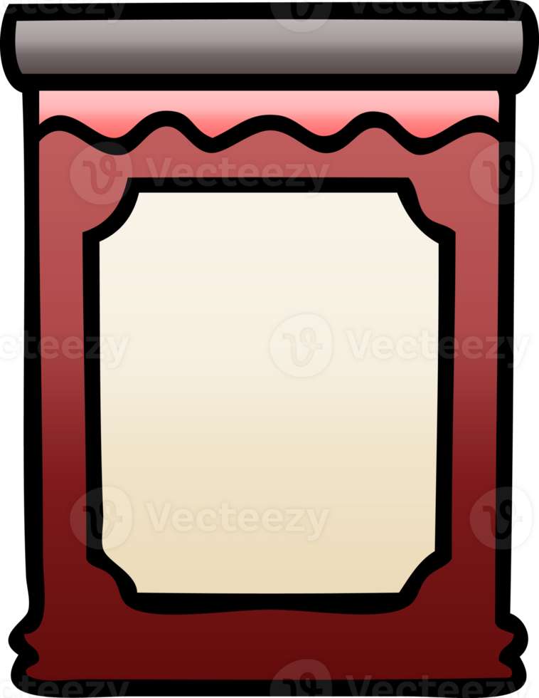 gradient shaded quirky cartoon blueberry jam png