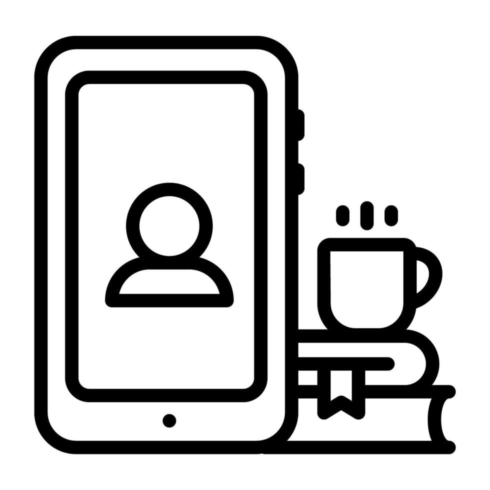 A unique design vector of mobile video call