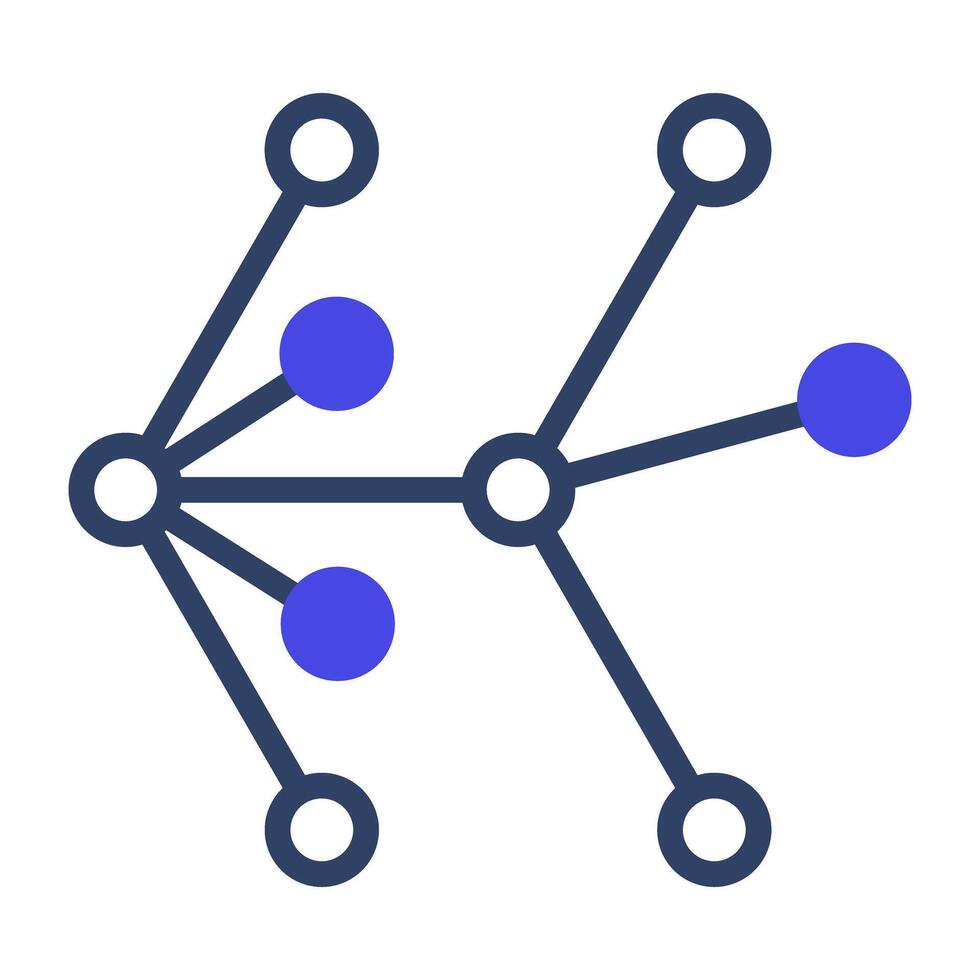 A flat design, icon of chemical formula vector