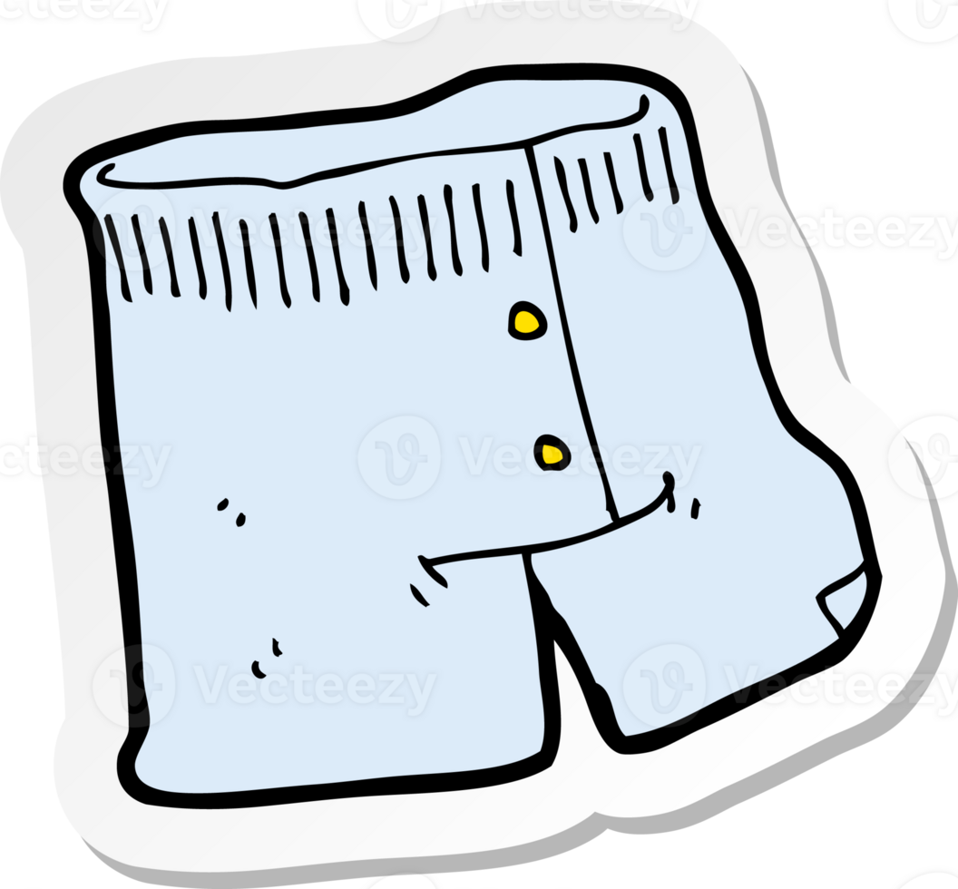 sticker of a cartoon underwear png