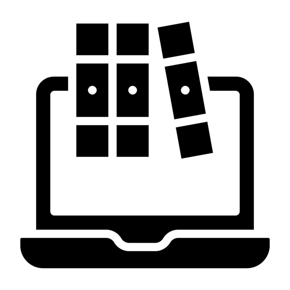 A trendy design icon of online binders vector