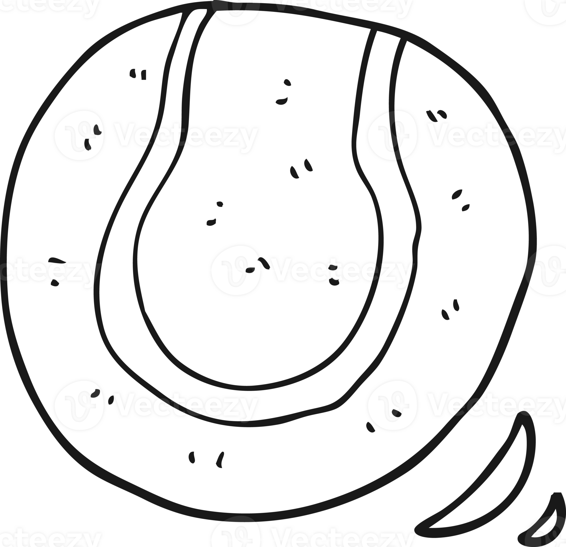 black and white cartoon tennis ball 40200512 PNG