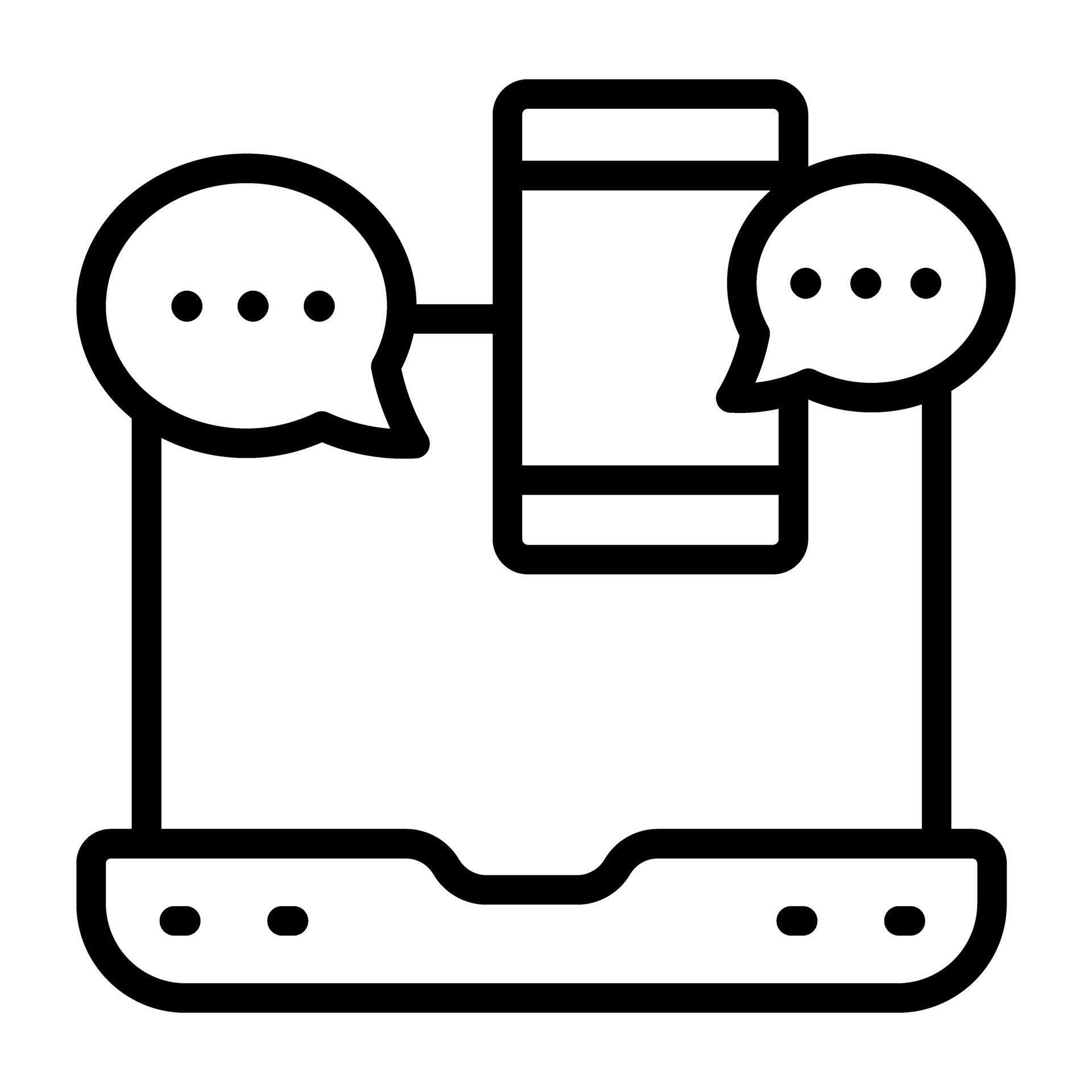 Trendy vector design of online communication 40200583 Vector Art at ...