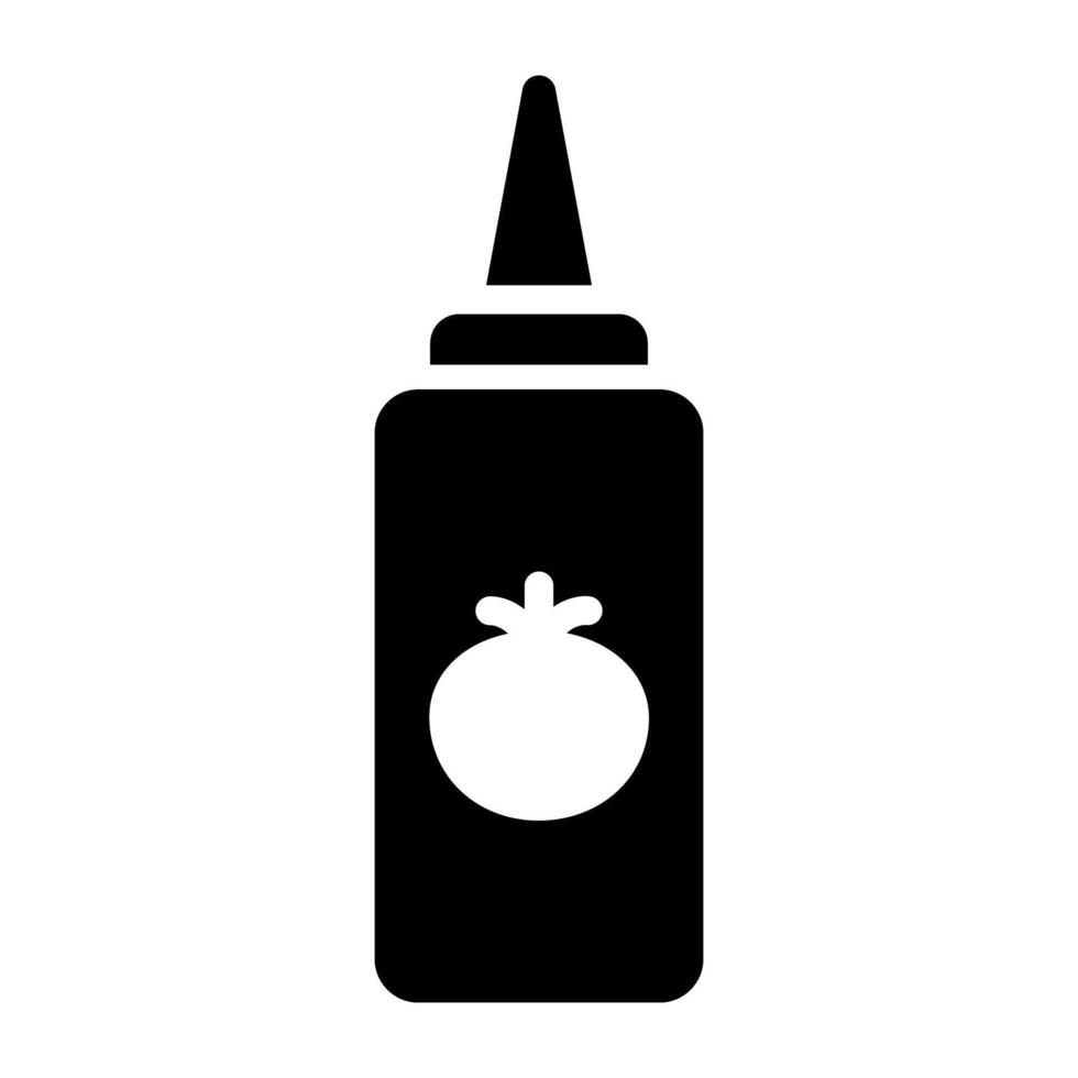 A unique vector design of ketchup bottle