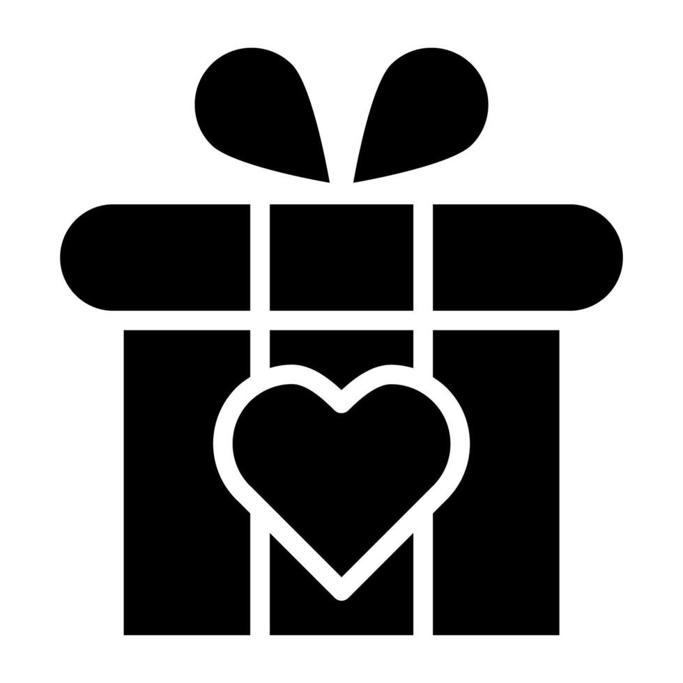 An icon design of gift box vector