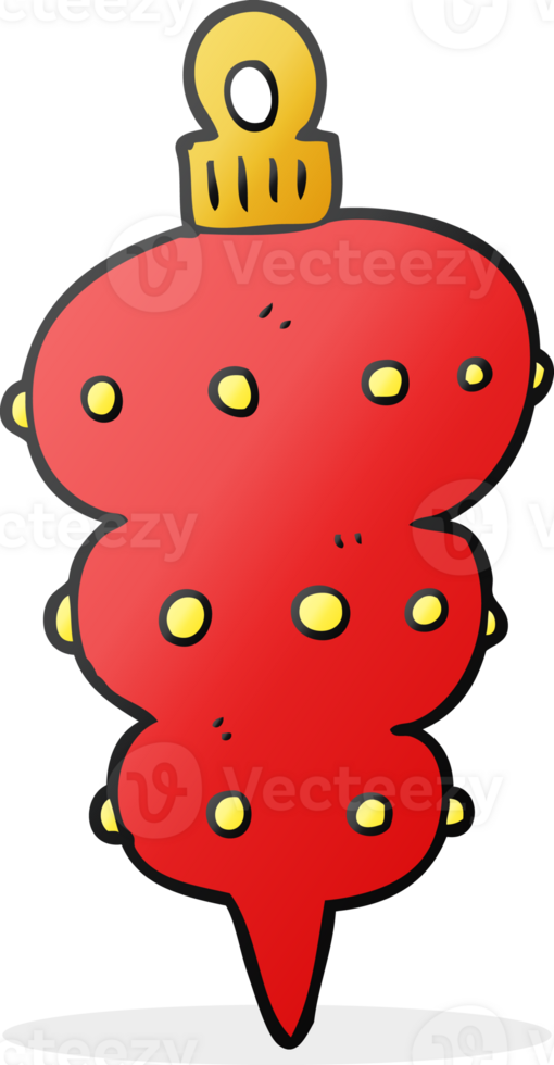 hand drawn cartoon christmas decoration png