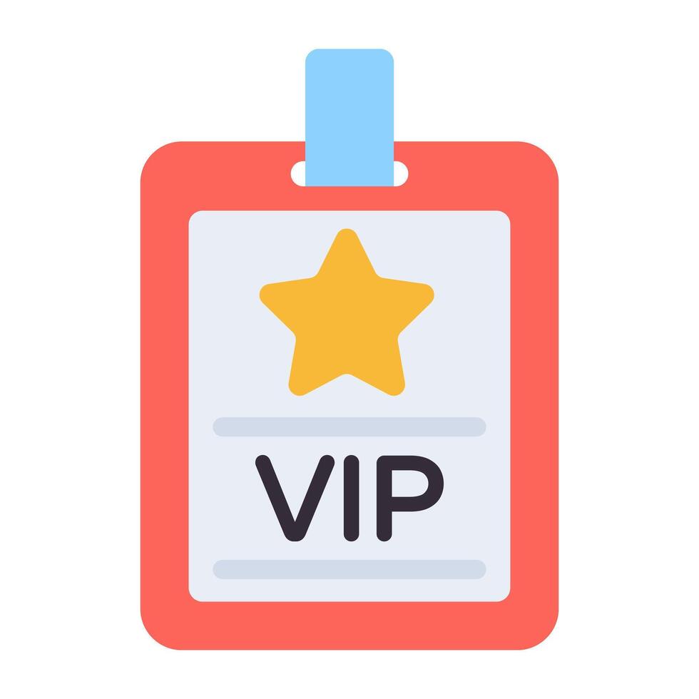 un icono diseño de VIP tarjeta, editable vector