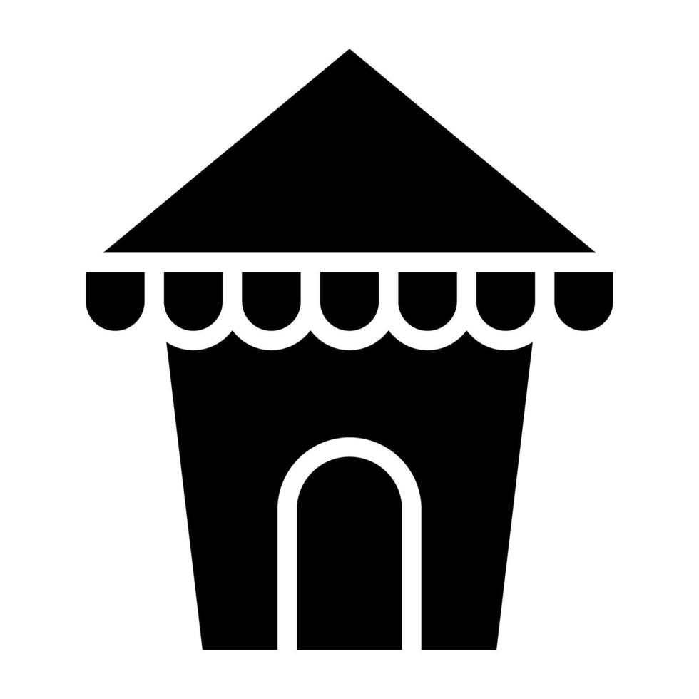 un icono diseño de nieve casa vector
