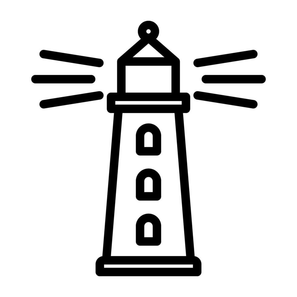A trendy vector design of lighthouse