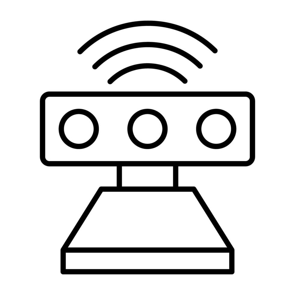 An editable design icon of sensor device vector