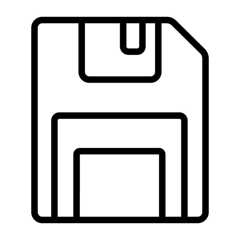 Trendy design icon of floppy disk vector