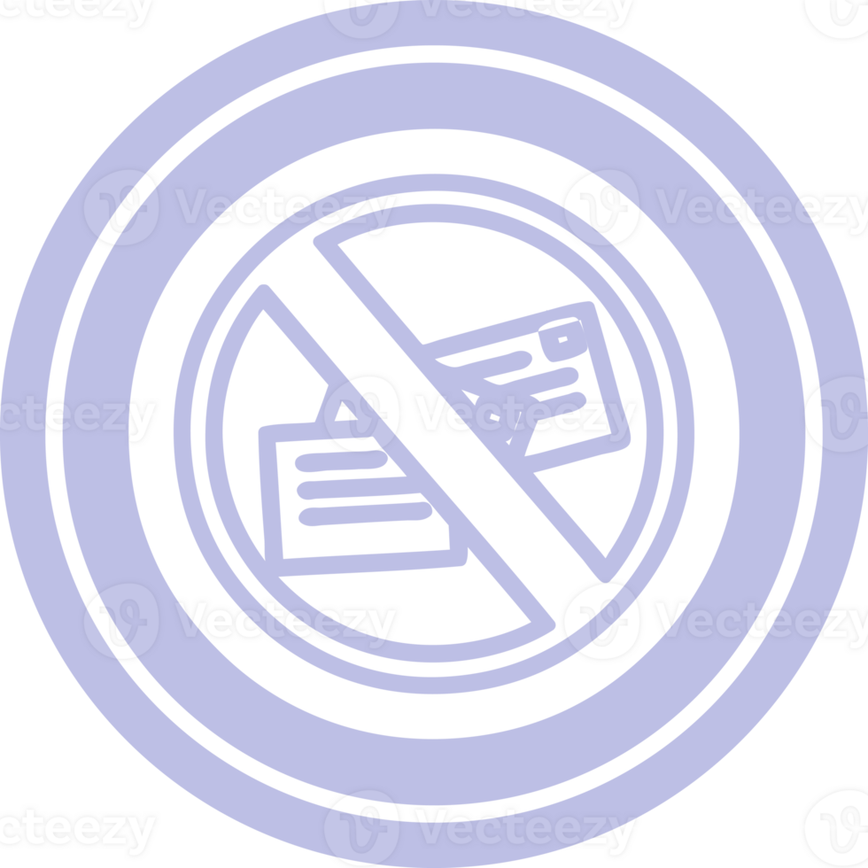 no mail circular icon symbol png