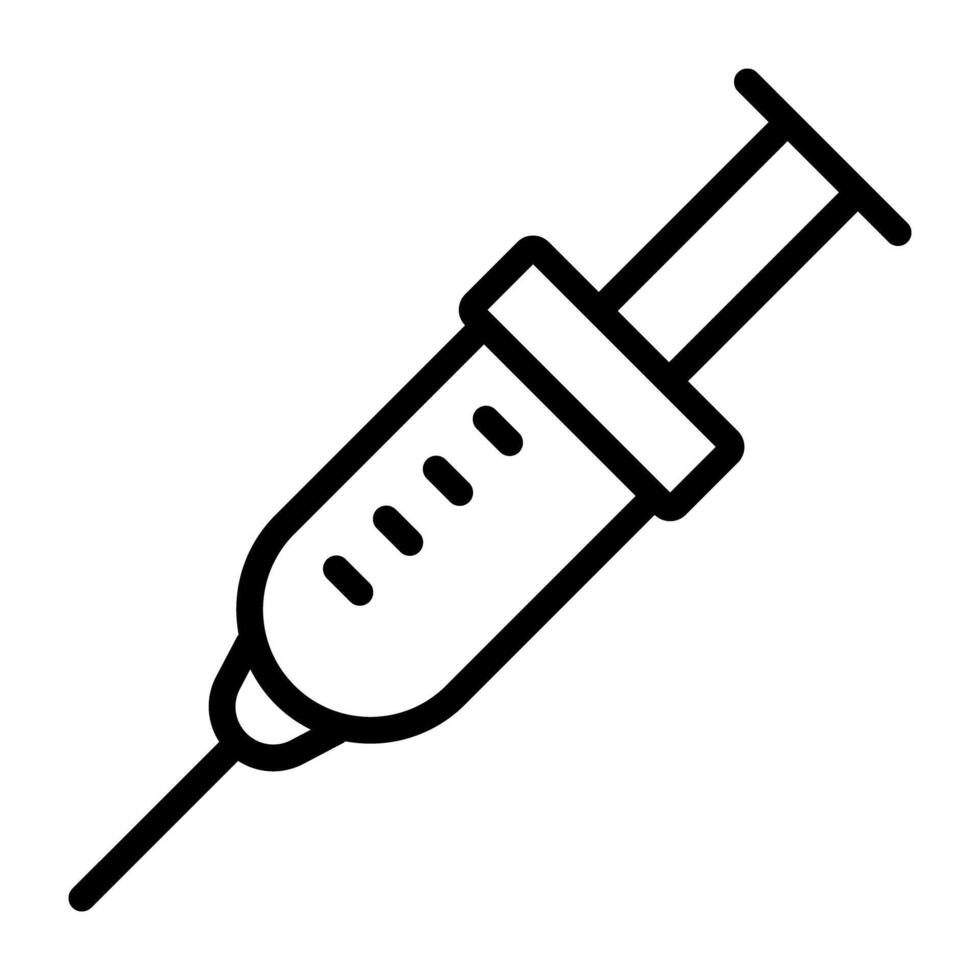 A trendy vector design of plastic syringe