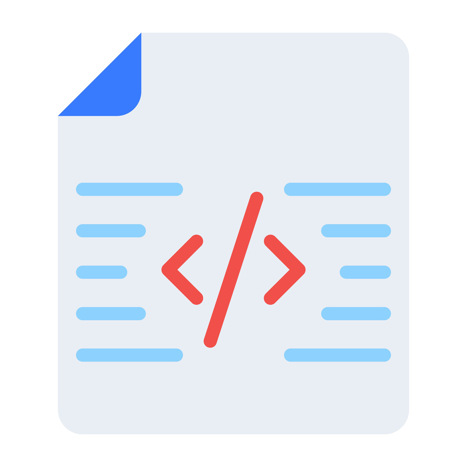 A flat design, icon of programing file 40201750 Vector Art at Vecteezy