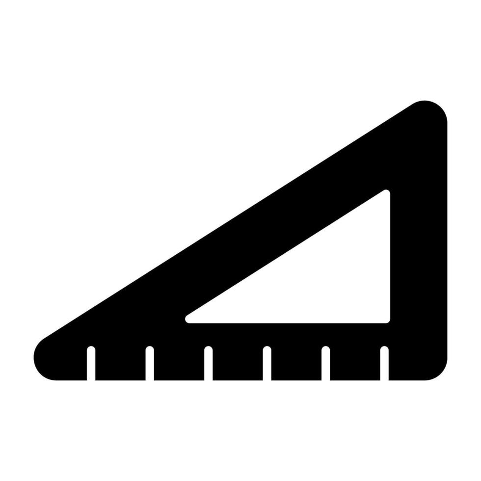 A premium vector triangular scale icon