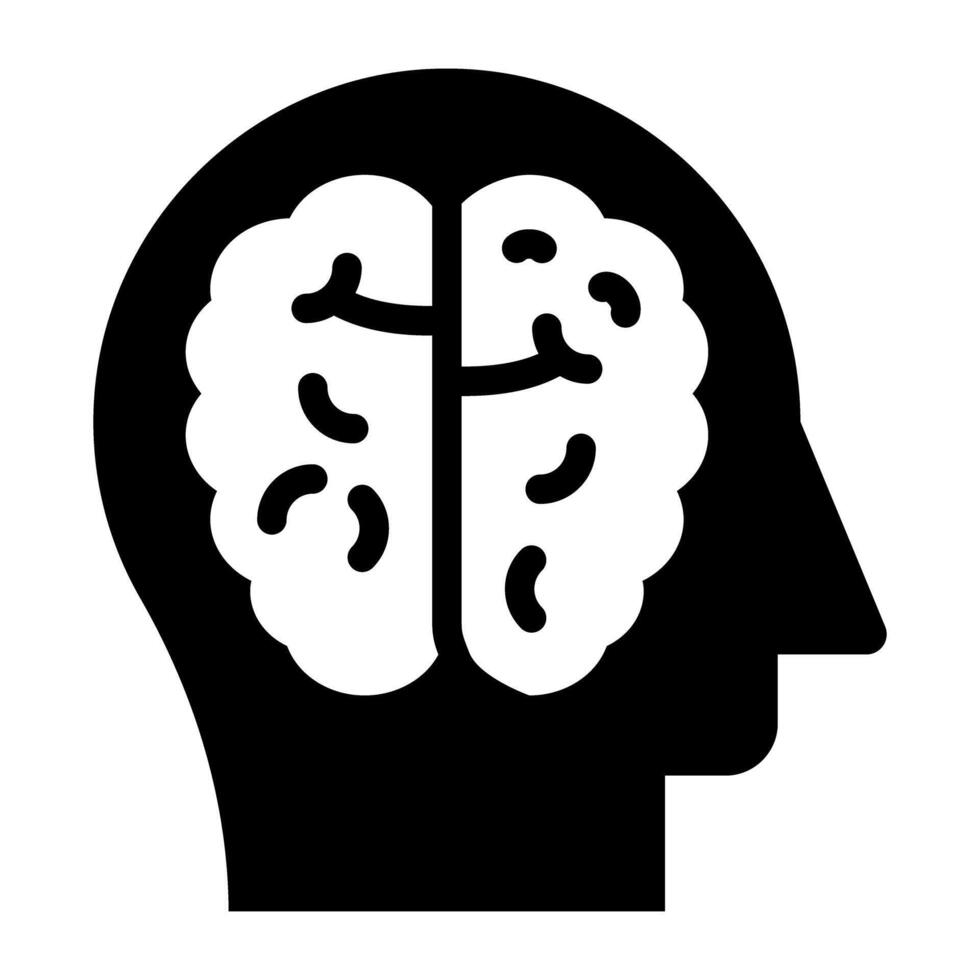 un único diseño vector de cerebro