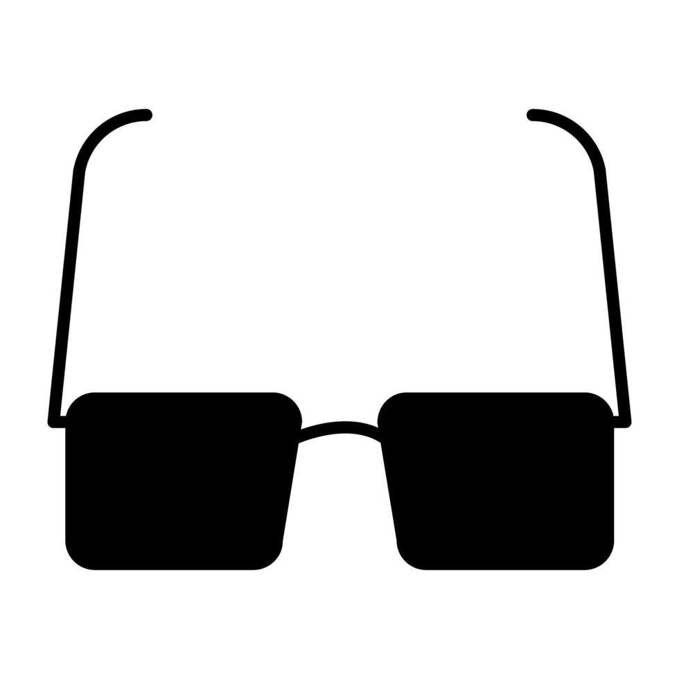 un único diseño icono de vr lentes vector