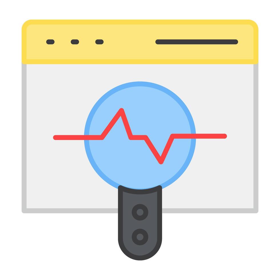 Vector design of data analysis, editable icon