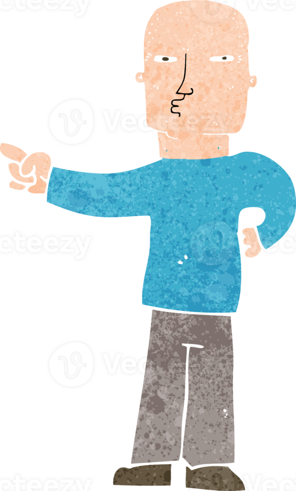 cartoon pointing man png