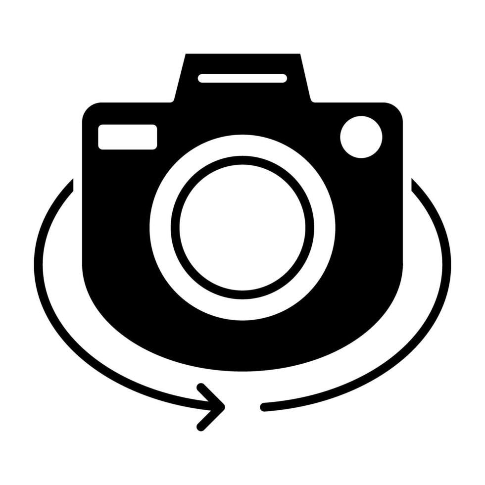 Modern technology icon of camera vector