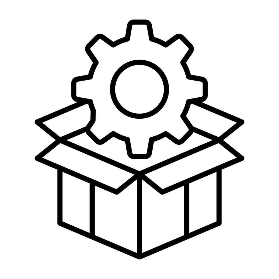 A linear design, icon of seo package vector