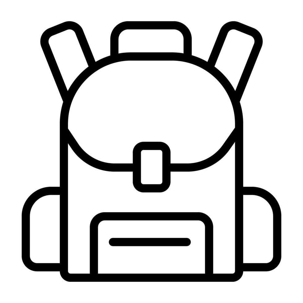 Shoulder bag icon, vector design of backpack