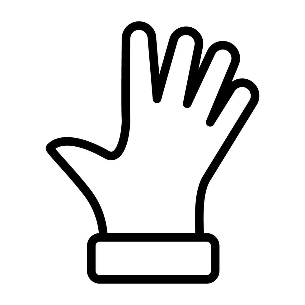 Trendy vector design of lab glove