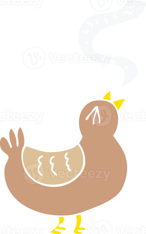 flat color illustration cartoon song bird png