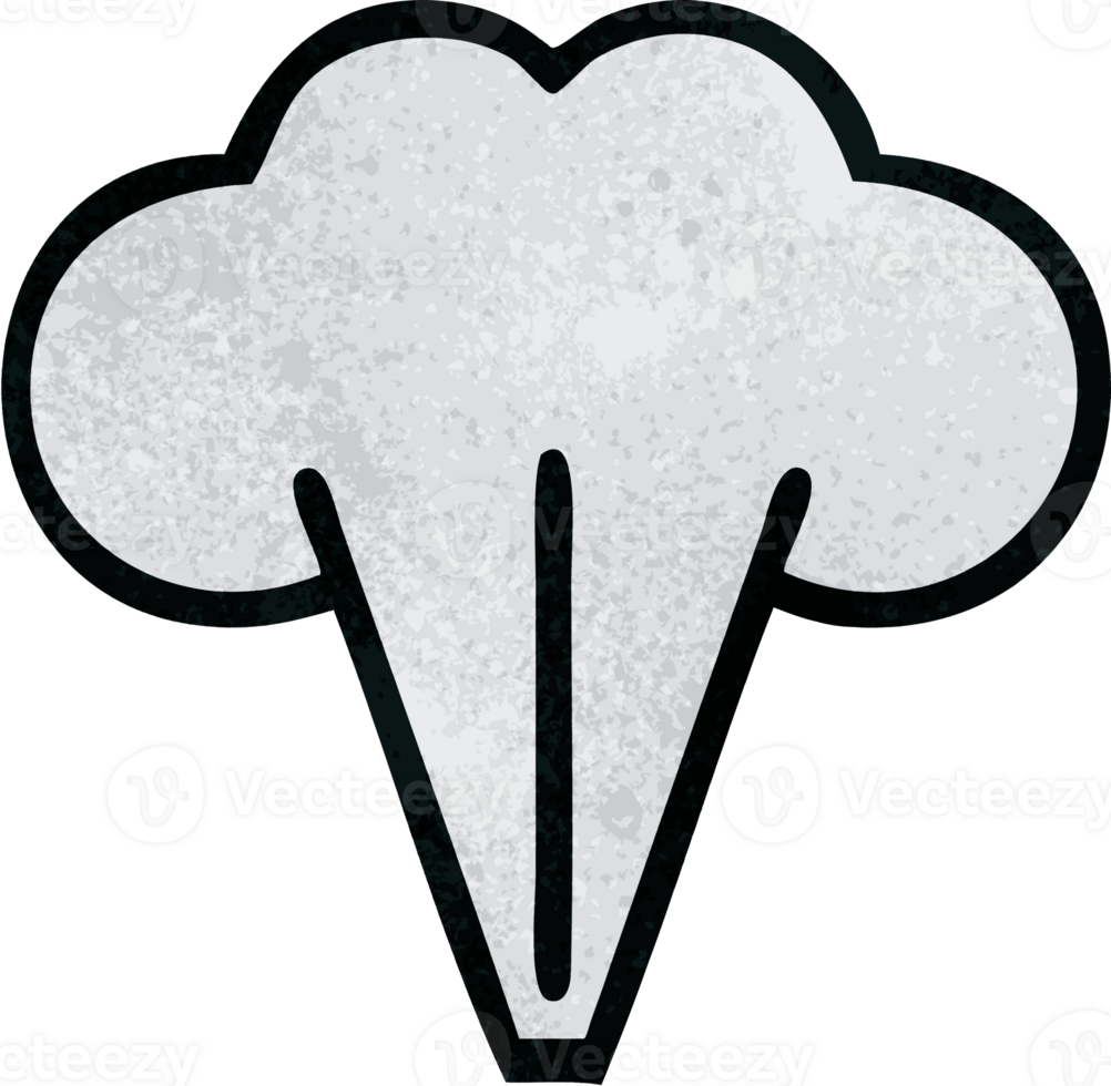 retro grunge texture cartoon of a steam png