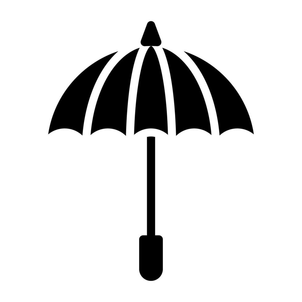 Rain protection, filled vector of rainshade