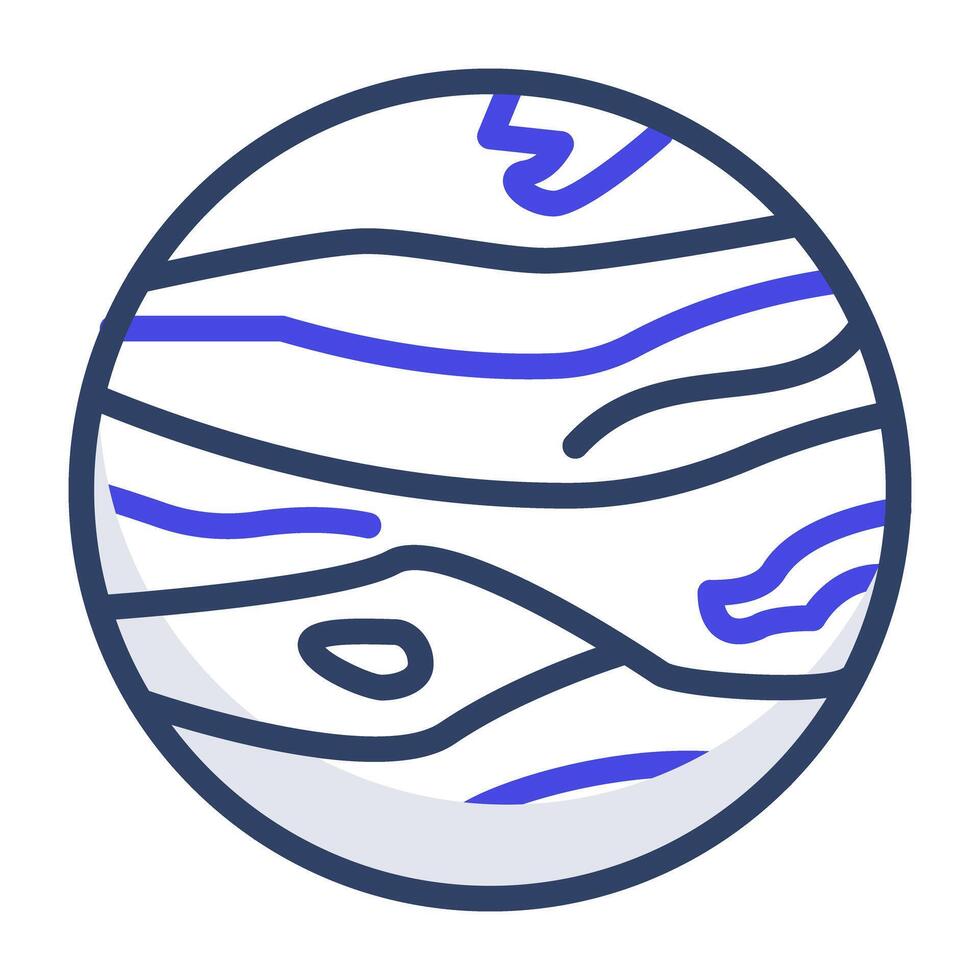 Trendy icon design of jupiter vector of planetary system