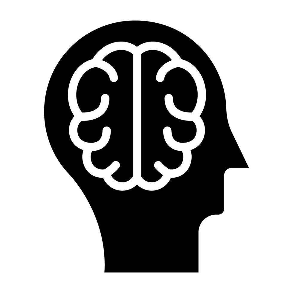 de moda diseño icono de cerebro vector