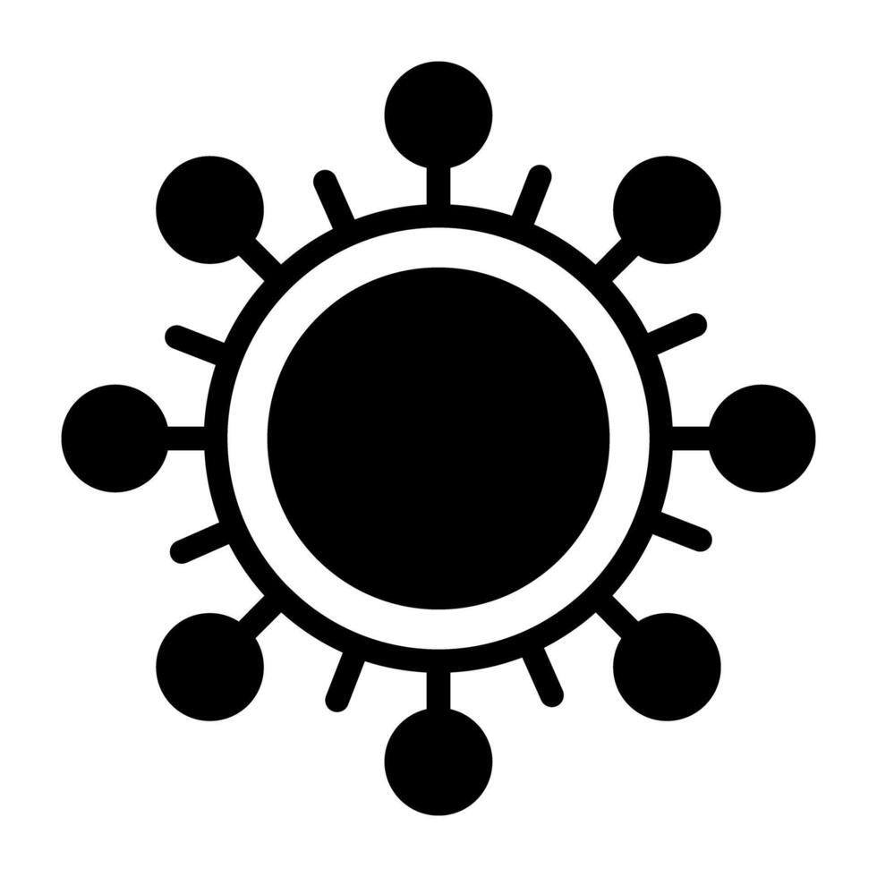An outer networking connections icon in modern style vector