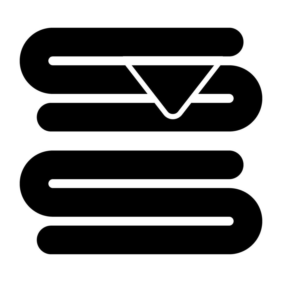 editable diseño icono de toallas vector