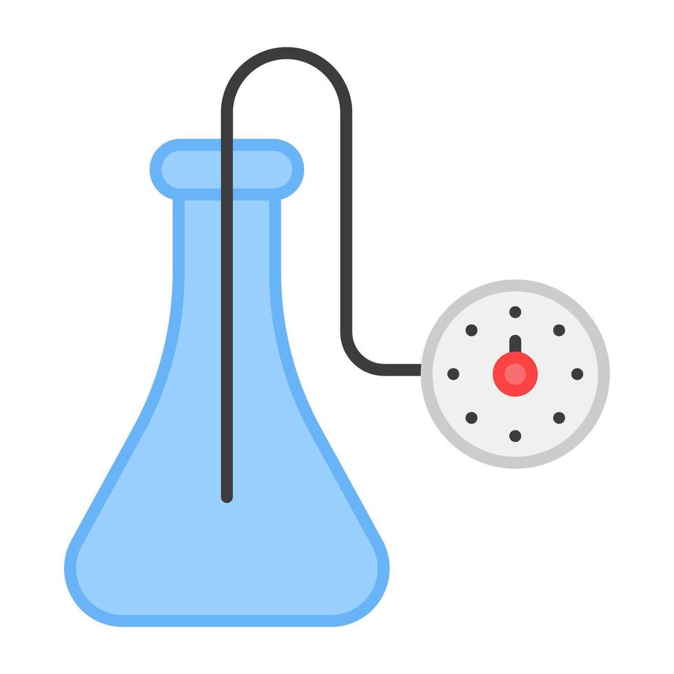 Trendy flat icon of chemical measurement, chemical weight vector