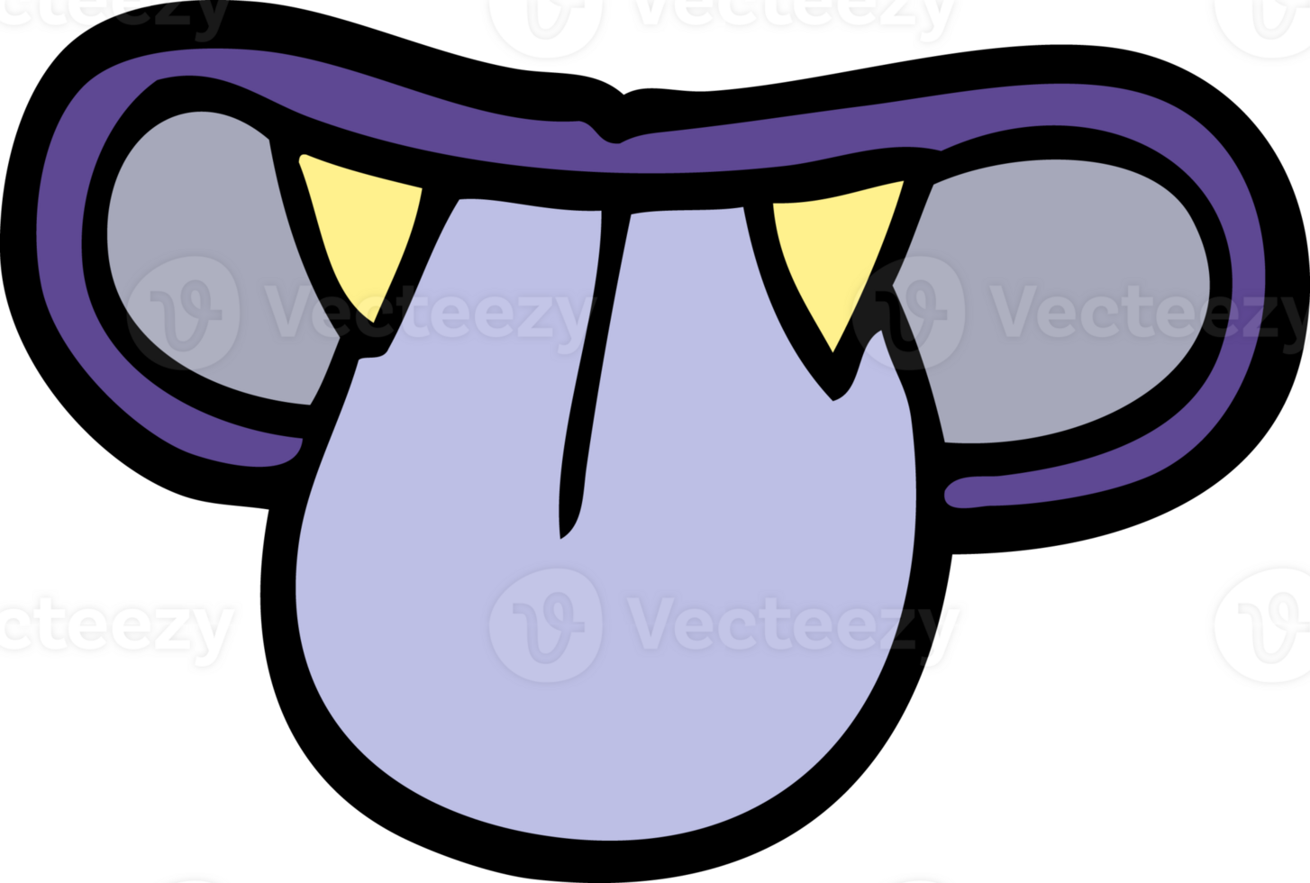 cartoon doodle vampire mouth png