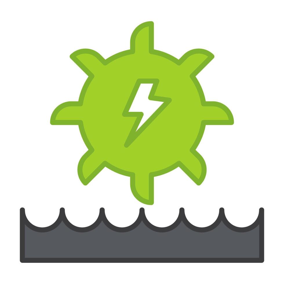 A flat design, icon of energy management vector